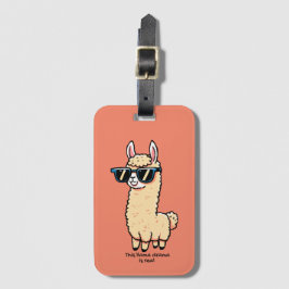 Dieses Lama-Drama ist eine wirklich sonderbare Pos Gepäckanhänger