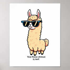 Dieses Lama-Drama ist eine wirklich sonderbare Pos Poster