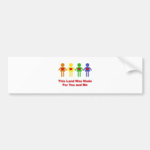 Dieses Land wurde für dich und mich geschaffen Autoaufkleber