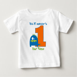 Dieses Lil Monster-erste Geburtstags-Shirt Baby T-shirt