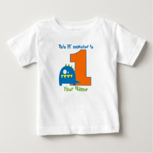Dieses Lil Monster Erstes Geburtstags-Shirt Baby T-shirt