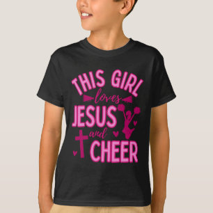 Dieses Mädchen, das Jesus und Cheer Christian Chee T-Shirt