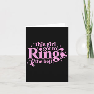 Dieses Mädchen Got, das Glockenende der Chemo-Brus Karte