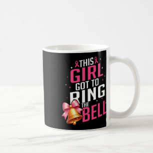 Dieses Mädchen Got, die Glocke letzte Chemo-Brust  Kaffeetasse