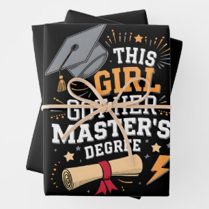 Dieses Mädchen Got ihren Master-Grad-Abschluss Geschenkpapier Set