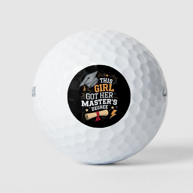 Dieses Mädchen Got ihren Master-Grad-Abschluss Golfball (Vorderseite)
