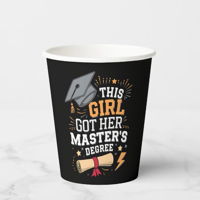 Dieses Mädchen Got ihren Master-Grad-Abschluss Pappbecher (Vorderseite)