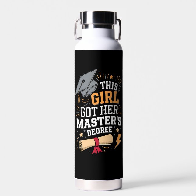 Dieses Mädchen Got ihren Master-Grad-Abschluss Trinkflasche (Vorne)