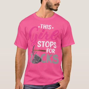 Dieses Mädchen hält für Steine an Felsensammler Ge T-Shirt