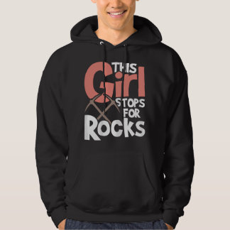 Dieses Mädchen hält für Steine an - Steinesammler  Hoodie