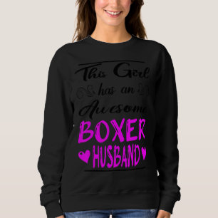 Dieses Mädchen hat einen Phantastischen Boxer-Mann Sweatshirt
