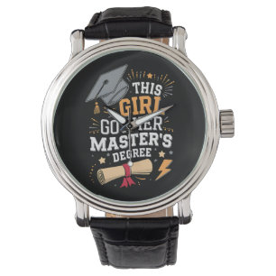 Dieses Mädchen hat ihren Master-Abschluss gemacht Armbanduhr