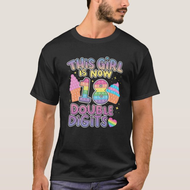 Dieses Mädchen hat jetzt 18 doppelte Ziffern, 18.  T-Shirt (Vorderseite)