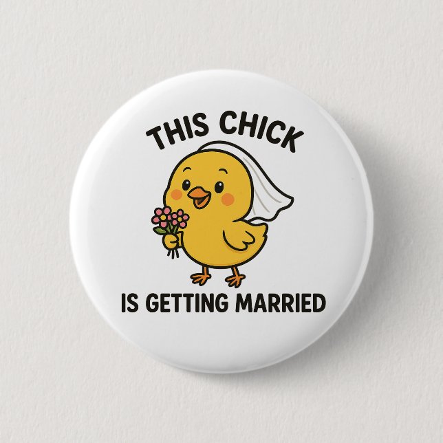 Dieses Mädchen heiratet Button (Vorderseite)