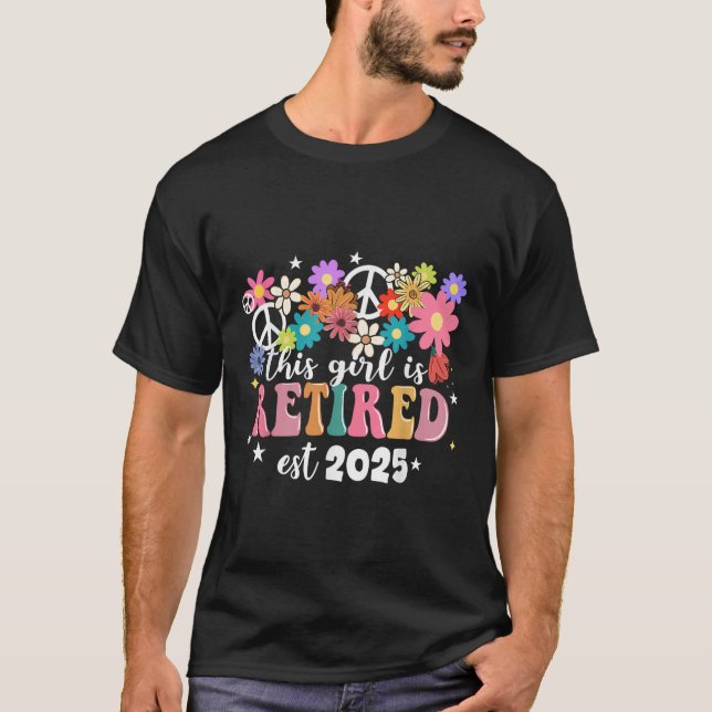 Dieses Mädchen ist 2025 Retro Shirt floraler Retir (Vorderseite)