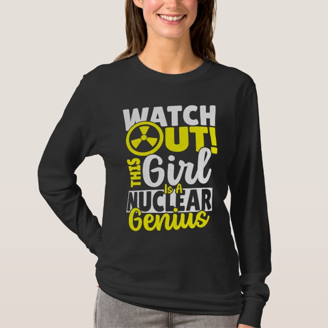 Dieses Mädchen ist ein Atomgenie T-Shirt (Vorderseite)