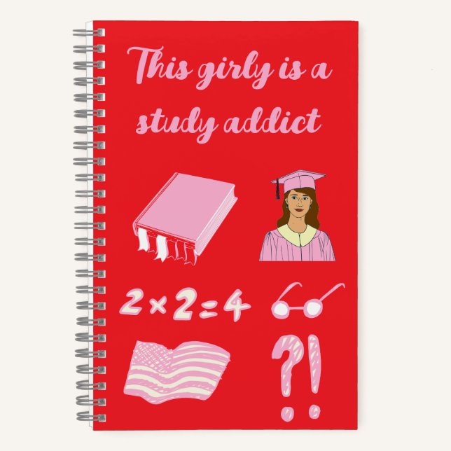 Dieses Mädchen ist ein studentisches Notebook Notizbuch (Vorderseite)