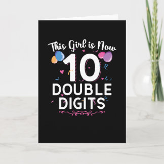 Dieses Mädchen ist jetzt 10 | 10. Geburtstagsgesch Karte