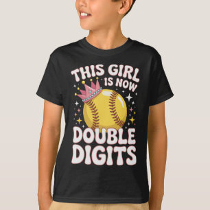 Dieses Mädchen ist jetzt 10 doppelte Ziffern Softl T-Shirt