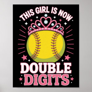 Dieses Mädchen ist jetzt 10 Double Digits Softll C Poster