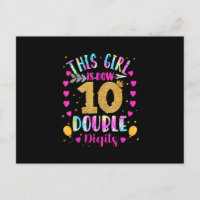 Dieses Mädchen ist jetzt 10 zweistellige Gefärbte 