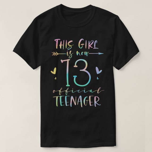 Dieses Mädchen ist jetzt 13 Offiziellen Teenager 1 T-Shirt (Design vorne)