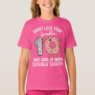 Dieses Mädchen ist jetzt zweistellig, 10. Geburtst T-Shirt