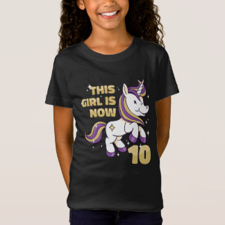 Dieses Mädchen ist jetzt zweistellig, 10. Geburtst T-Shirt