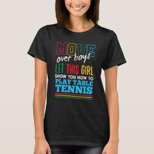 Dieses Mädchen lasse dir, wie du Tischtennis spiel T-Shirt