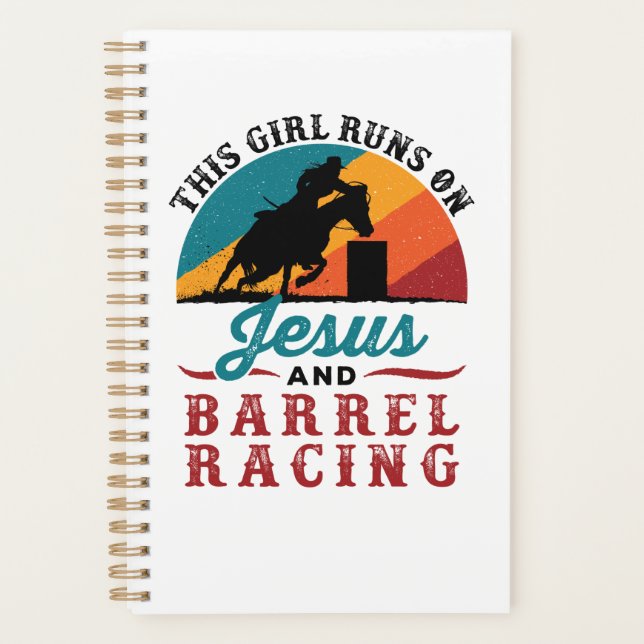 Dieses Mädchen läuft auf Jesus und Barrel Racing Planer (Vorderseite)