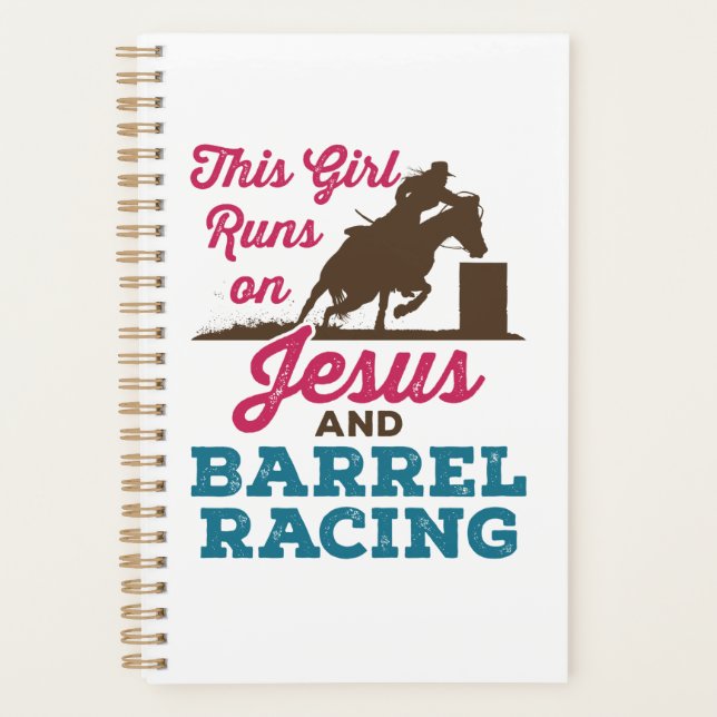Dieses Mädchen läuft auf Jesus und Barrel Racing Planer (Vorderseite)