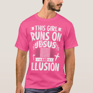 Dieses Mädchen läuft auf Jesus und Illusion T-Shirt