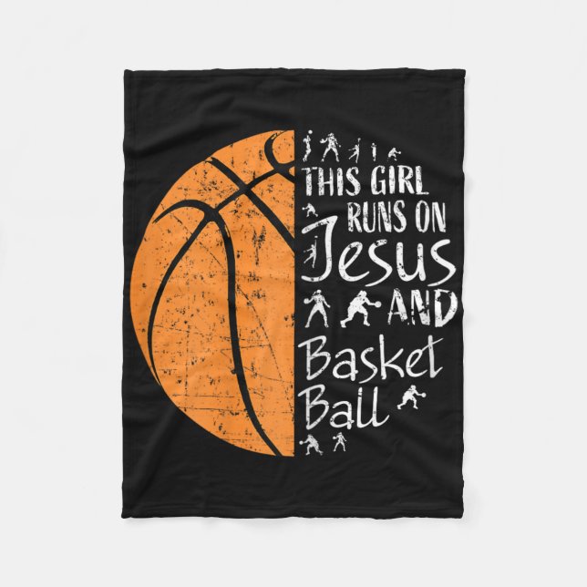 Dieses Mädchen läuft auf Jesus und Sketch gibt Chr Fleecedecke (Vorderseite)