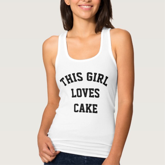 Dieses Mädchen Liebe Cake Tank Top (Vorderseite)