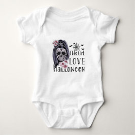 Dieses Mädchen Liebe Halloween Baby Strampler