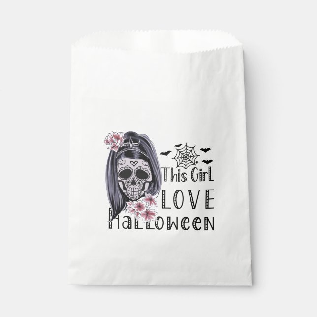Dieses Mädchen Liebe Halloween Geschenktütchen (Vorderseite)