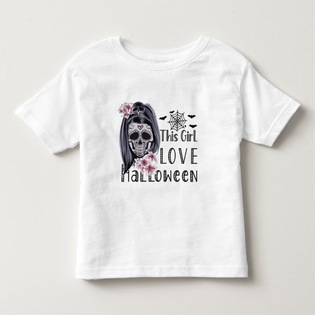 Dieses Mädchen Liebe Halloween Kleinkind T-shirt (Vorderseite)