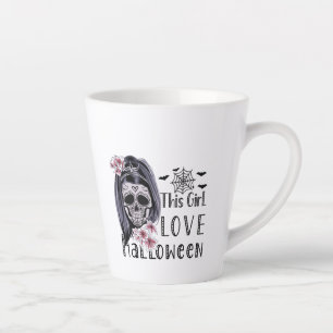 Dieses Mädchen Liebe Halloween Milchtasse