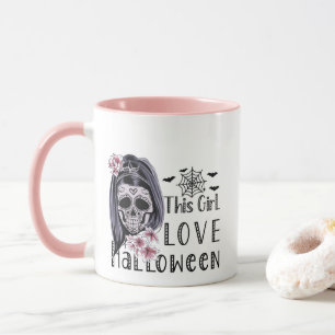 Dieses Mädchen Liebe Halloween Tasse