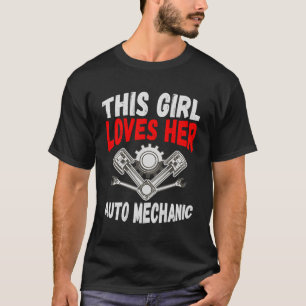 Dieses Mädchen Liebe ihr Auto Mechanisches Shirt