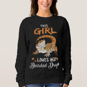 Dieses Mädchen Liebe ihr bärtige Drachenechse Rept Sweatshirt