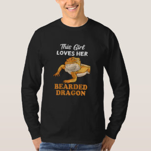 Dieses Mädchen Liebe ihr bärtige Drachenechse Rept T-Shirt