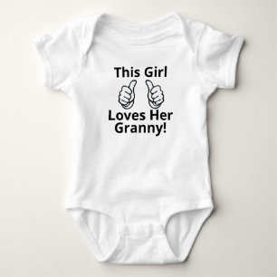 Dieses Mädchen Liebe ihr Granny Baby Strampler