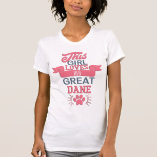 Dieses Mädchen Liebe ihr tolles Dane Thirt T-Shirt