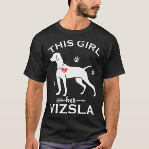 Dieses Mädchen Liebe ihr Vizsla Geschenk Welpen Hu T-Shirt