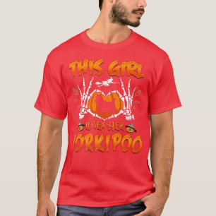 Dieses Mädchen Liebe ihr Yorkipoo Hund Funny Hallo T-Shirt