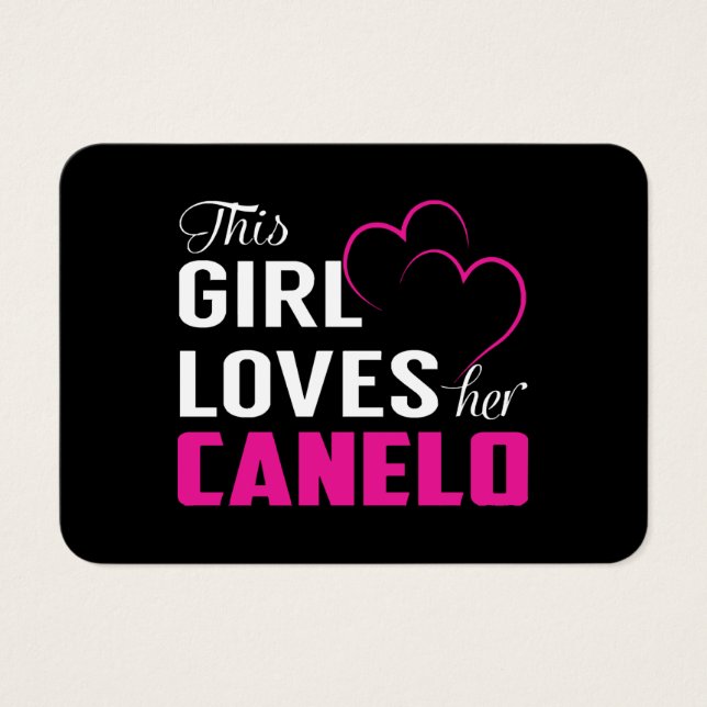 Dieses Mädchen Liebe ihre CANELO Classic (Vorderseite)