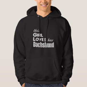 Dieses Mädchen Liebe ihre Dackel Hoodie