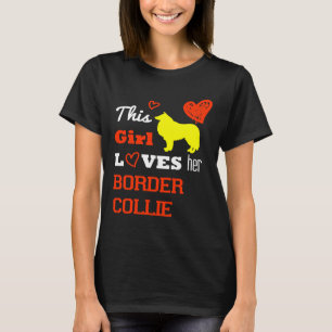Dieses Mädchen Liebe ihre Grenzkollie Angepasst Sc T-Shirt