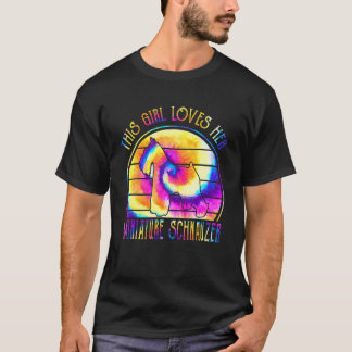 Dieses Mädchen Liebe ihre Miniatur Schnauzer Gefär T-Shirt